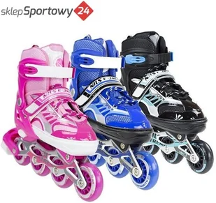 NJ1828 A RÓŻOWY ROZM. M (35-38)  ŁYŻWOROLKI NILS EXTREME - Rolki - miniaturka - grafika 17