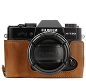 Akcesoria fotograficzne - MegaGear megagear "zawsze gotowy" skórzana torba na aparat FUJIFILM X-T20, Fujifilm X-T10  Half-Bottom etui ochronne  trwały, odporny na zadrapania i wgniecenia MG959 - miniaturka - grafika 1