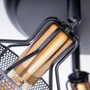 Näve Lampa sufitowa Foro, 3-punktowa, czarna/złota - Lampy sufitowe - miniaturka - grafika 2