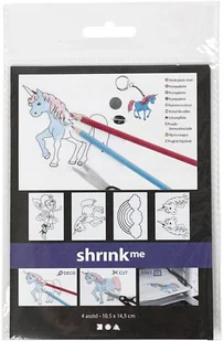 Folia Creativ Company A/S termokurczliwa, A6, Jednorożce, 4 arkusze - Scrapbooking - miniaturka - grafika 4