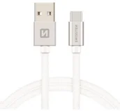 Kable USB - SWISSTEN Kabel USB USB Typ C SWISSTEN 2 m Srebrny 71521303 - miniaturka - grafika 1