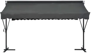 vidaXL Zadaszenie wolnostojące, 400x300 cm, antracytowe vidaXL - Pawilony ogrodowe - miniaturka - grafika 3