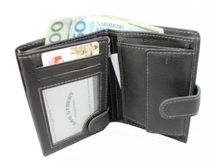 Wild Portfel Męski Skórzany Skóra Licowa Duży Pionowy Z Zapięciem 5502 - Portfele - miniaturka - grafika 7