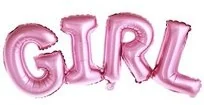 PartyDeco Balon foliowy "GIRL", 29", różowy, shp - Baby shower i roczek - miniaturka - grafika 3