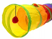 Zabawki dla kotów - Comfy Zabawka Tunel Kolorowy 120 cm - miniaturka - grafika 1