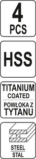 Sthor ZESTAW WIERTEŁ UNIWERSALNYCH 4SZT 22640 - Wiertła - miniaturka - grafika 5
