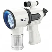 Zabawki militarne - Ikonka Pistolet do robienia baniek mydlanych biały KX5906 - miniaturka - grafika 1