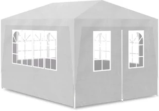 vidaXL Namiot imprezowy, 3 x 4 m, biały - Pawilony ogrodowe - miniaturka - grafika 2
