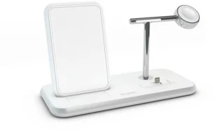 ZENS Stand+Dock+Watch Bezprzewodowa Ładowarka z Podstawką do Dwóch Urządzeń oraz Apple Watch (White) ZEDC07W/00 - Stacje dokujące do telefonów - miniaturka - grafika 2