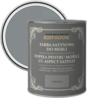 Farby do metalu - Rust-Oleum Farba do mebli Rust-Oleum ciemnoszary satyna 0 75 l R0070105G5 - miniaturka - grafika 1