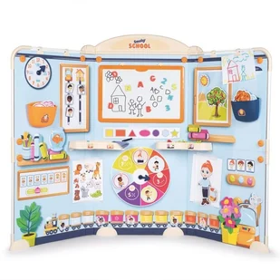 Smoby Szkoła Zestaw Edukacyjny Tablica 80 akc 410818 - Tablice dla dzieci - miniaturka - grafika 10