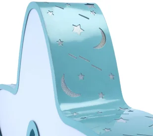 Decorativi Lampa do pokoju dziecinnego na pilota sufitowa niebieskie gwiazdki 36W 408 Decorativi 408 - Lampy sufitowe - miniaturka - grafika 4