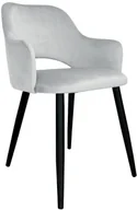 Krzesła - Atos Krzesło NAPO VELVET jasno szare nowoczesne MILANO-MG39 - miniaturka - grafika 1
