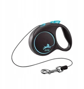 Flexi Smycz Black Design Xs linka 3m/8kg niebieski - Smycze dla psów - miniaturka - grafika 2