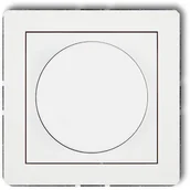 Wyłączniki światła i elektryczne - Karlik Ściemniacz przyciskowo - obrotowy DECO Biały 25DRO-1 - miniaturka - grafika 1