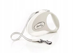 Flexi Smycz Style Tape dla psa rozm Medium kolor biały - Smycze dla psów - miniaturka - grafika 6