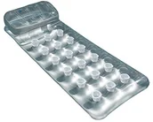 Materace dmuchane i koła do pływania - Intex Suntanner materac dmuchany 18-kieszeniowy, srebrny, 188 x 71 cm 12-58894EU - miniaturka - grafika 1