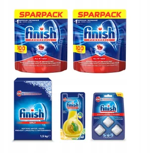 Finish zestaw All In 1 Max tabletki+sól+akcesoria - Środki do zmywarek - miniaturka - grafika 2