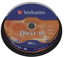 Verbatim Dysk DVD-R 4,7GB 16x 10-cake 43523) - Nośniki danych - miniaturka - grafika 2