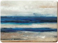 Pozostałe akcesoria barmańskie - Creative Tops Creative TOPS zestaw podkładek na wzór, abstrakcyjne "Ocean View", spodnia strona wykonana z korka, drewno, niebieski, 4 sztuki 5176609 - miniaturka - grafika 1