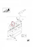 Części i akcesoria do maszyn rolniczych - NEW HOLLAND CASE Uszczelka siłownika hydraulicznego CASE CNH 85800084 85800084 - miniaturka - grafika 1