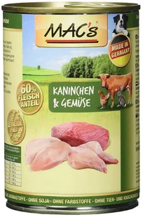 Mac's Mac's Dog Adult Mokra karma z królikiem i warzywami 400g - Mokra karma dla psów - miniaturka - grafika 2