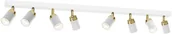Lampy sufitowe - Luminex Spot Reno white/gold 8 5159 - miniaturka - grafika 1