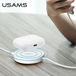 USAMS USAMS Ładowarka indukcyjna 10W z kablem lightning Czarna CC96WH01 - Ładowarki do telefonów - miniaturka - grafika 5