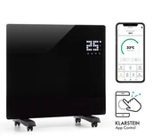 Ogrzewanie przenośne - Klarstein Klarstein Bornholm Single Smart, grzejnik konwekcyjny, 1000 W, sterowanie przy użyciu aplikacji, czarny ACO7-BrnhlmSnglSmrtB - miniaturka - grafika 1