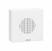 Dzwonki i gongi - Orno Dzwonek przewodowy elektroniczny jednotonowy RINGIL MINI AC, 230V, śnieżno biały - miniaturka - grafika 1