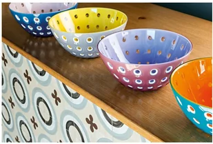 Guzzini Le Murrine Miska Niebiesko-Pomarańczowa Średnica 20,0 2794.20.145 - Miski i półmiski - miniaturka - grafika 2