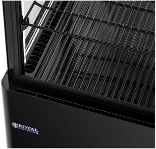 Royal Catering Witryna chłodnicza 78 l 4 poziomy czarna zamykana RCCC-78-BT - Szafy i witryny chłodnicze - miniaturka - grafika 3