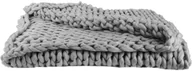 Koce - Intesi Koc Chunky gruby szary dzianinowy - miniaturka - grafika 1