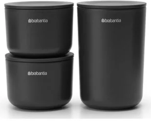 Brabantia Nowości Zestaw akcesoriów łazienkowych 3 szt ReNew ciemnoszary 280368 280268 - Pojemniki łazienkowe - miniaturka - grafika 3