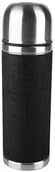 Termosy - Emsa 515711 senator termos w osłonce, 0,50 l, 100% szczelny, trzymanie ciepła: 12 h, trzymanie zimna 24 h, niekapiący, z kubkiem, czarny 515711 - miniaturka - grafika 1