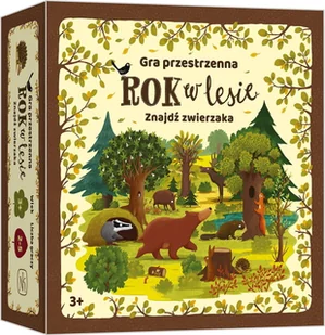 Nasza Księgarnia Gra Rok w lesie. Znajdź zwierzaka 5_802588 - Gry planszowe - miniaturka - grafika 2