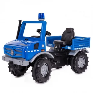 Rolly Toys Ciężarówka Samochód na pedały Unimog Merc-Benz Policja 038251 - Jeździki dla dzieci - miniaturka - grafika 7