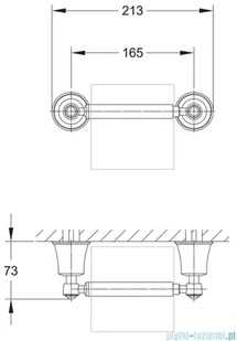 Omnires Art Line uchwyt na papier brąz antyczny AL53510BR - Wieszaki łazienkowe - miniaturka - grafika 2