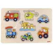 Puzzle - Goki puzzle z uchwytami Środki transportu - miniaturka - grafika 1