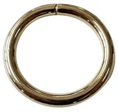 Artykuły kaletnicze - PielegnacjaObuwia Kółko metalowe drut 6mm fi38 Złote 140091 - miniaturka - grafika 1