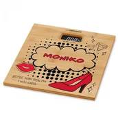 Wagi łazienkowe - Murrano Waga bambusowa łazienkowa z nadrukiem dla dziewczyny żony na Dzień Ko WAG2-014 - miniaturka - grafika 1