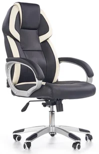 Barton fotel gabinetowy czarno-biały - Krzesła obrotowe dla dzieci - miniaturka - grafika 6