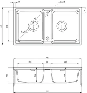 Deante ZORBA ZQZ 5203 ZQZ5203 - Zlewozmywaki - miniaturka - grafika 5