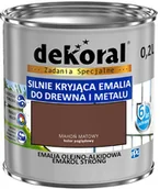 Emalie - Dekoral Emalia Emakol Strong mahoń mat 0 2 l 387684 - miniaturka - grafika 1