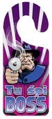 Akcesoria do bram - Zawieszka na klamkę TU ŚPI BOSS - miniaturka - grafika 1