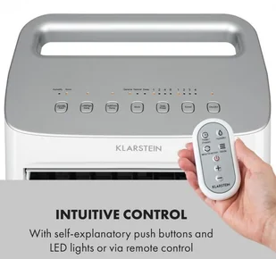 Klarstein Coldplayer, chłodnica powietrza, 4 w 1, 68 W, 384 m3/h, 4 prędkości nawiewu, biała ACO6-Coldplayer W - Klimatory - miniaturka - grafika 7