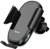 Uchwyty samochodowe do telefonów - Baseus Smart Car Mount Elektrycznie Zamykany Grawitacyjny Uchwyt Samochodowy Na Nawiew Kratkę Wentylacyjną Czarny sugent-zn01) 177690_44605 [11033753] - miniaturka - grafika 1