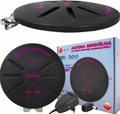 Anteny TV - Antena Dookólna Dvbt Kompaktowa Aktywna MUXy Hd 4K - miniaturka - grafika 1