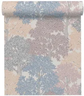 Tapety - Tapeta Floral Impression 377534 beżowo-niebieska winylowa na flizelinie - miniaturka - grafika 1