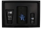 Zestawy kosmetyków męskich - Thierry Mugler A Men Rubber zestaw Edt 100ml rubber + 50ml Shower shampoo + 20ml Deostick dla mężczyzn - miniaturka - grafika 1